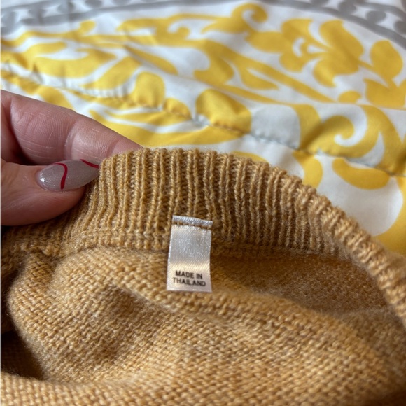 Muji Women's Camel Crewneck Sweater - Picture 3 of 3